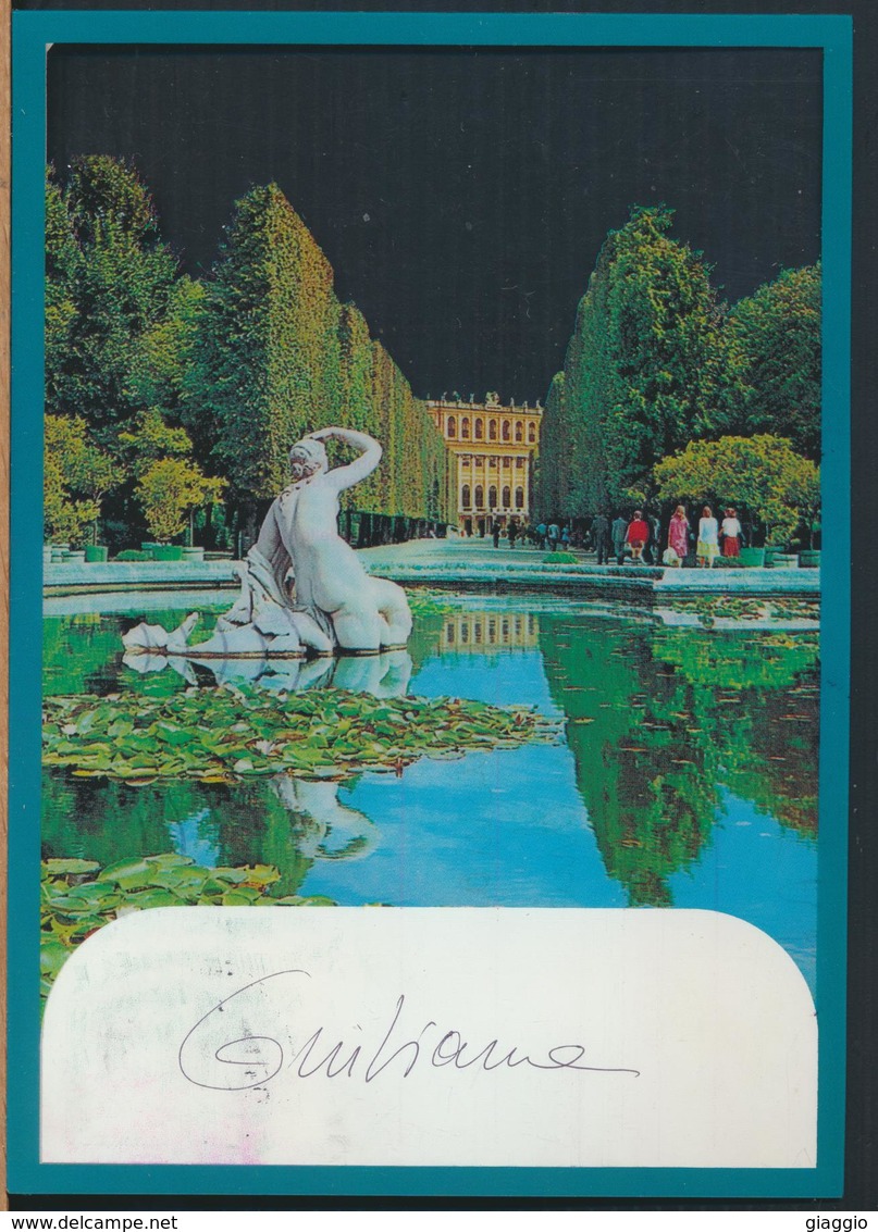 °°° 13002 - AUSTRIA - WIEN - PARK VON SCHONBRUNN - 1983 With Stamps °°° - Altri & Non Classificati