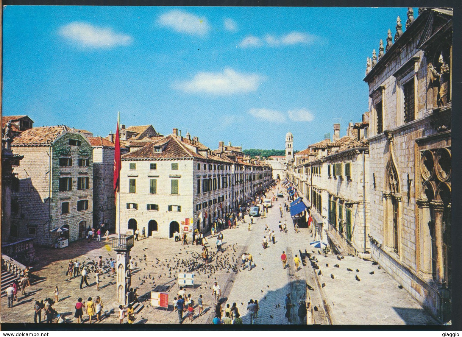 °°° 13004 - CROAZIA - DUBROVNIK - PLACA - STRADUN I ORLANDOV STUP - 1984 With Stamps °°° - Kroatien