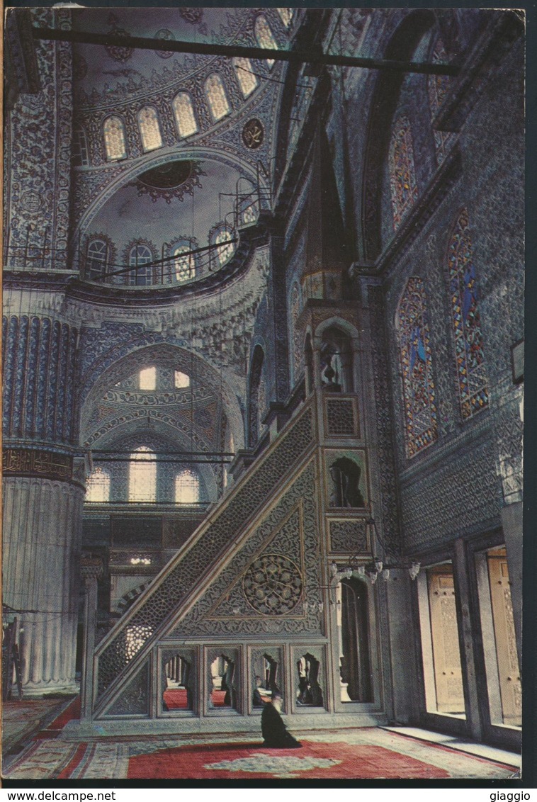 °°° 13007 - TURKEY - ISTANBUL - SULTANAHMET MOSQUE - 1978 With Stamps °°° - Turchia