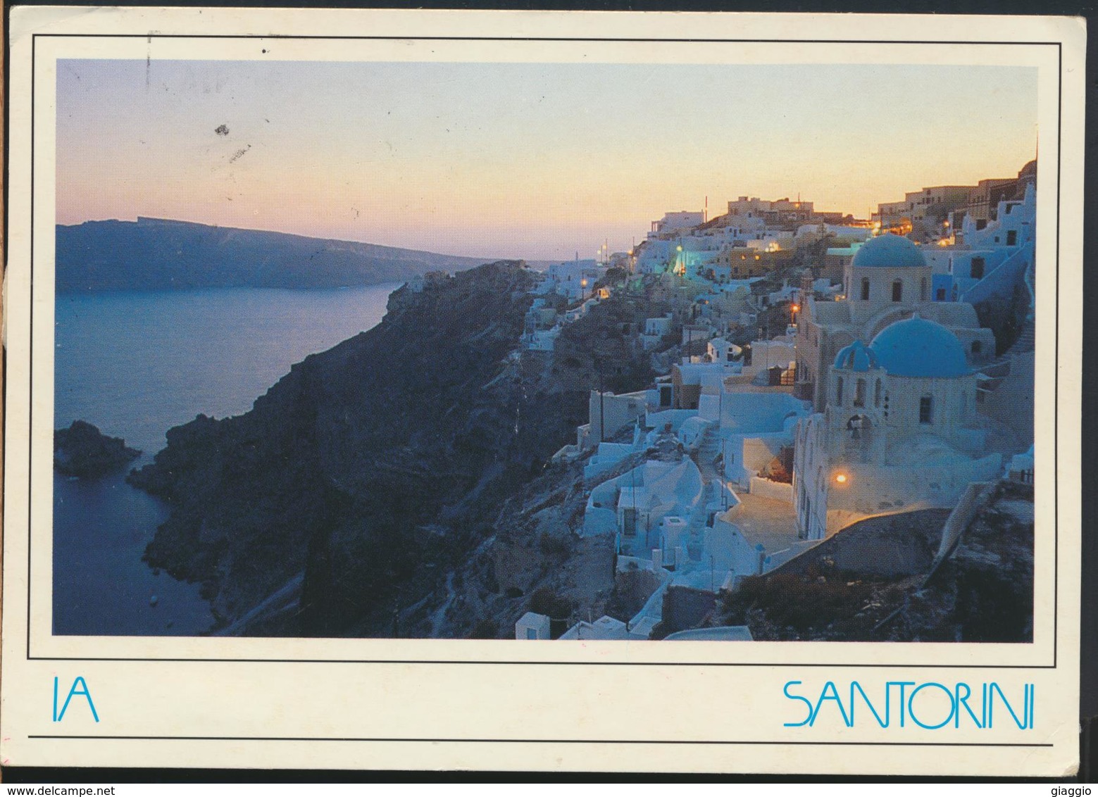 °°° 13008 - GREECE - SANTORINI - PANORAMA - 1992 With Stamps °°° - Grecia