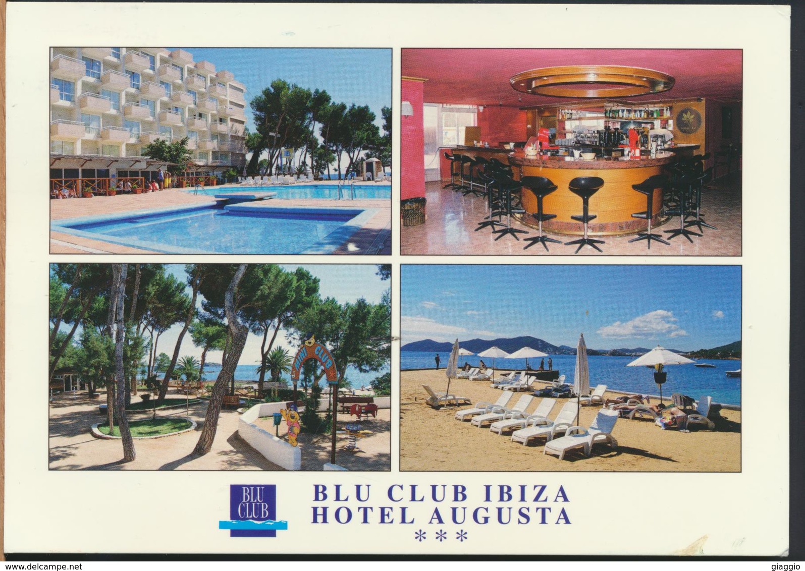 °°° 13009 - SPAGNA SPAIN - IBIZA BLU CLUB - HOTEL AUGUSTA -  With Stamps °°° - Ibiza