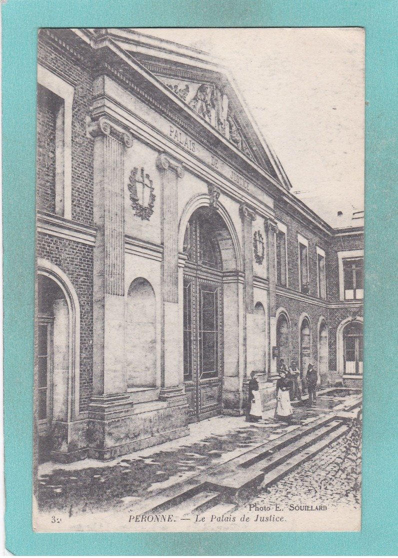 Old Post Card Of Le Palais De Justice,Péronne, Hauts-de-France, France ,R85. - Peronne