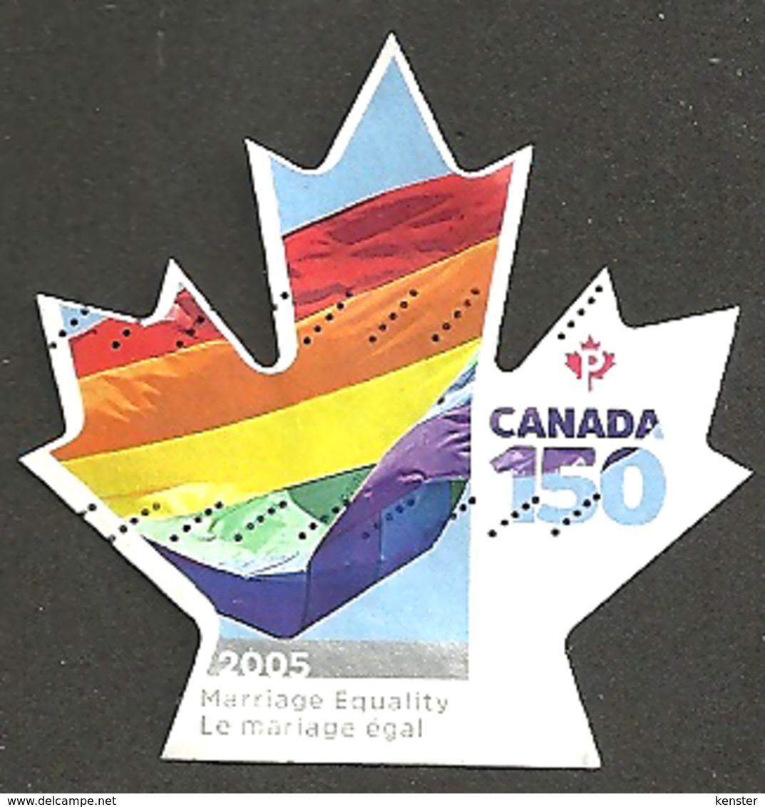 Sc. #3007 Canada 150 Marriage Equality 2017 Booklet Single K061 - Oblitérés