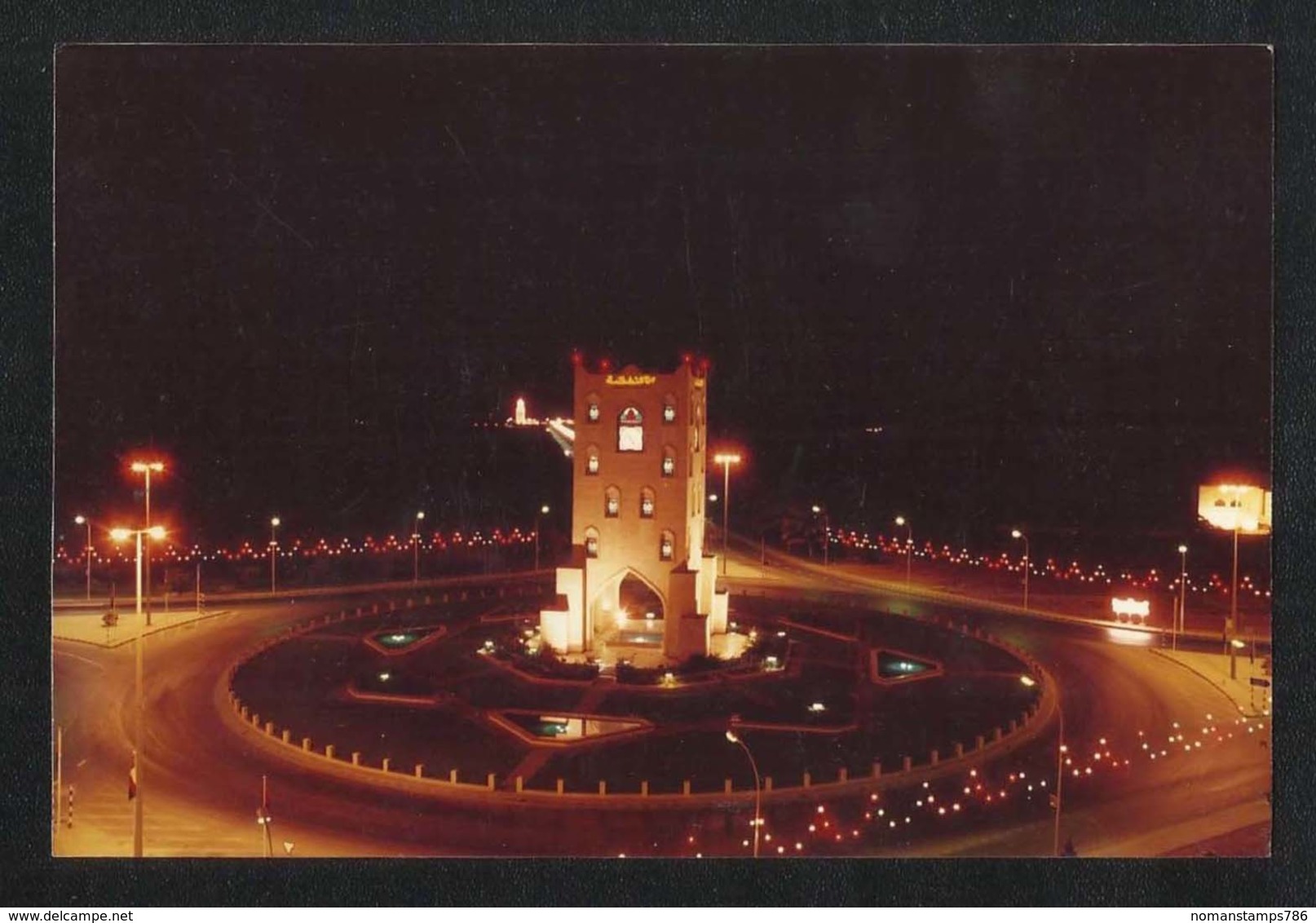 OMAN Night Scene Picture Postcard - Oman