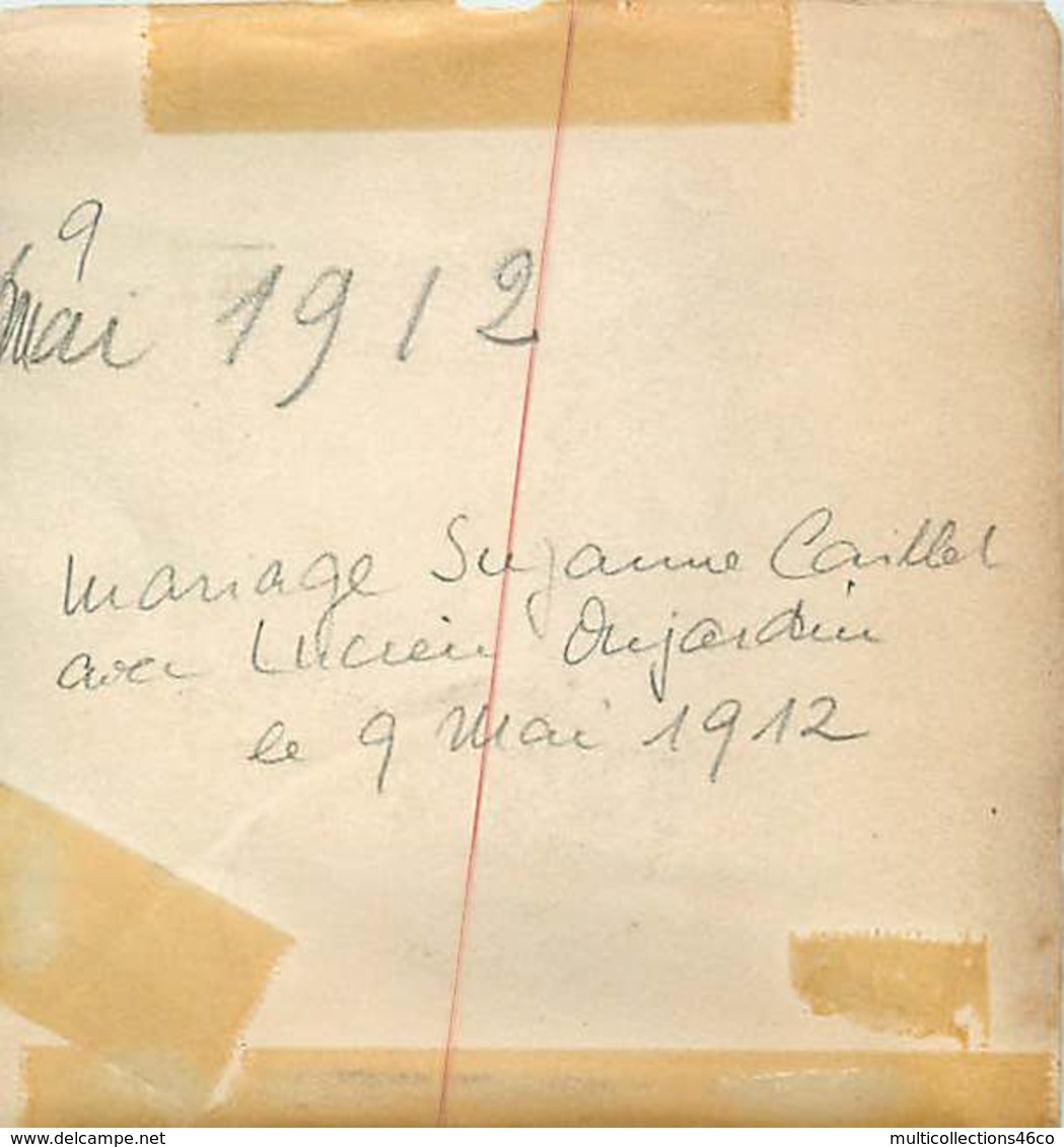 041218 - GENEALOGIE Familles DUJARDIN CAILLET - 9 Mai 1912 Mariage De Suzanne CAILLET Lucien DUJARDIN Mariée Voile - Genealogía