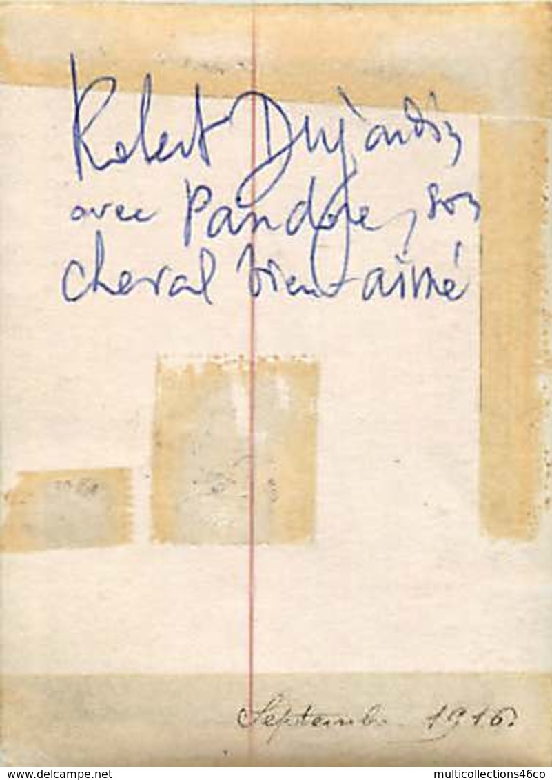 041218 - GENEALOGIE Familles DUJARDIN CAILLET - 1916 Robert DUJARDIN Avec Son Cheval à Roulettes PANDORE Jouet - Genealogy