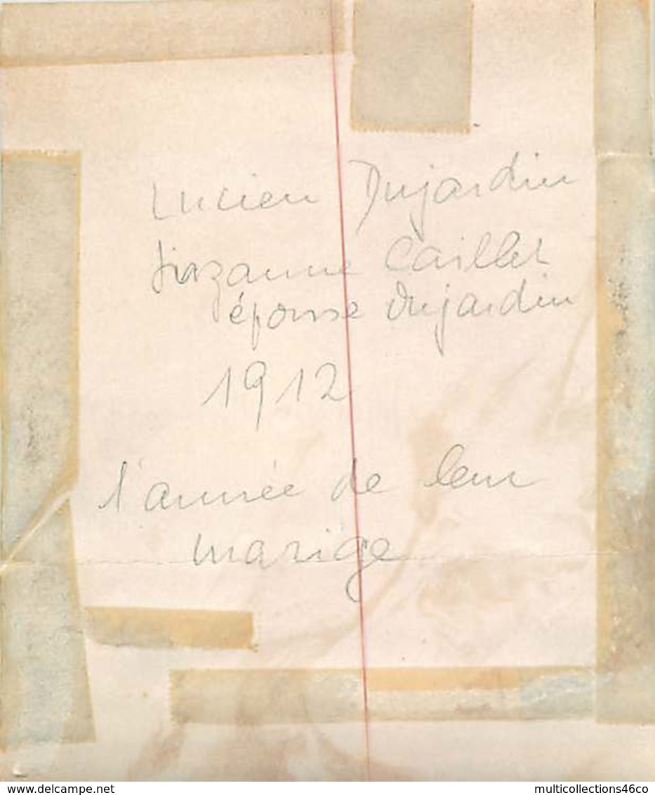 041218 - GENEALOGIE Familles DUJARDIN CAILLET - 1912 Lucien DUJARDIN Suzanne CAILLET époux - Genealogy