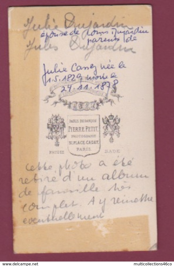 041218 - GENEALOGIE Familles DUJARDIN CAILLET - Julie DUJARDIN épouse Louis DUJARDIN Parents De Jules DUJARDIN - Généalogie