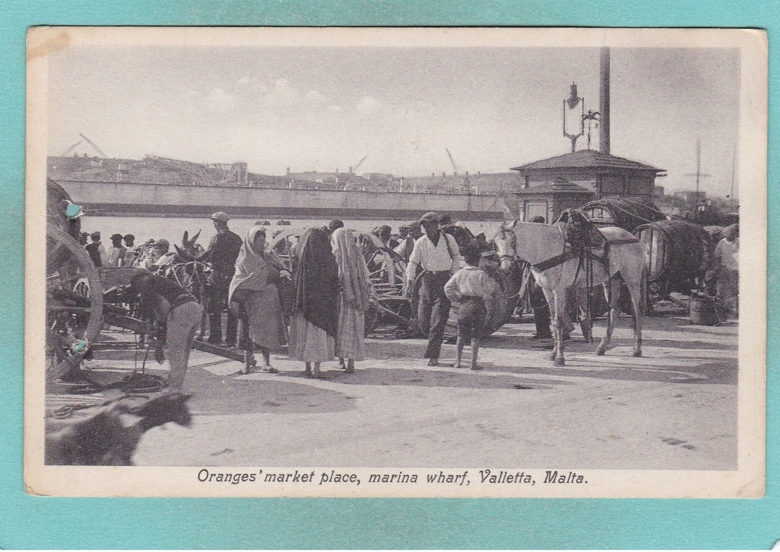 Old Post Card Of Oranges Market Place,Marina Wharf,Valletta,Malta,R86. - Malta