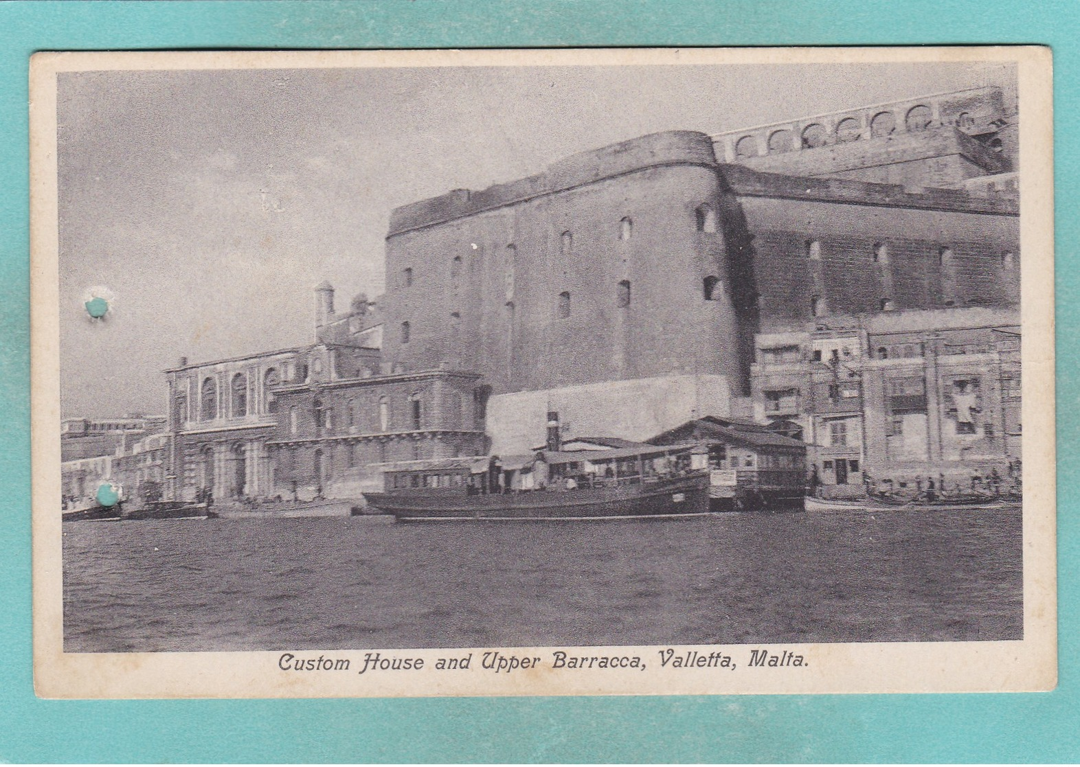 Old Post Card Of Custom House And Upper Barracca,Valletta,Malta,R86. - Malta