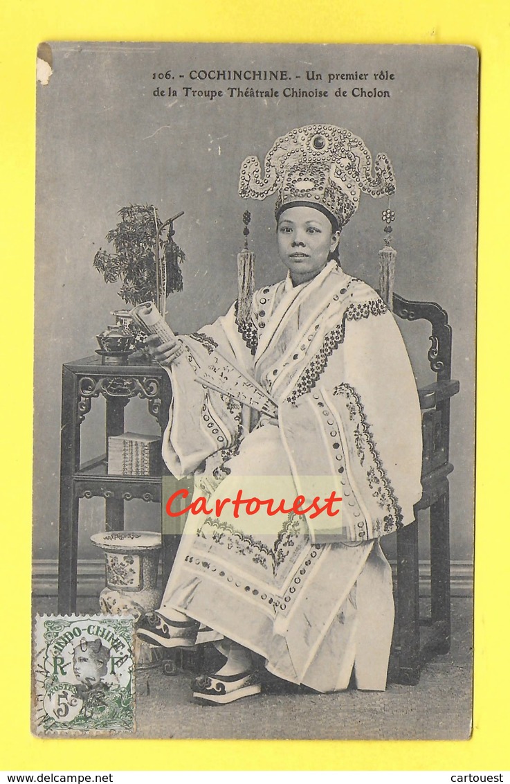 CPA  ¤¤ ASIE ¤¤ COCHINCHINE ¤¤ 1911  Un Premier Rôle De La Troupe Théâtrale Chinoise De Cholon - Viêt-Nam