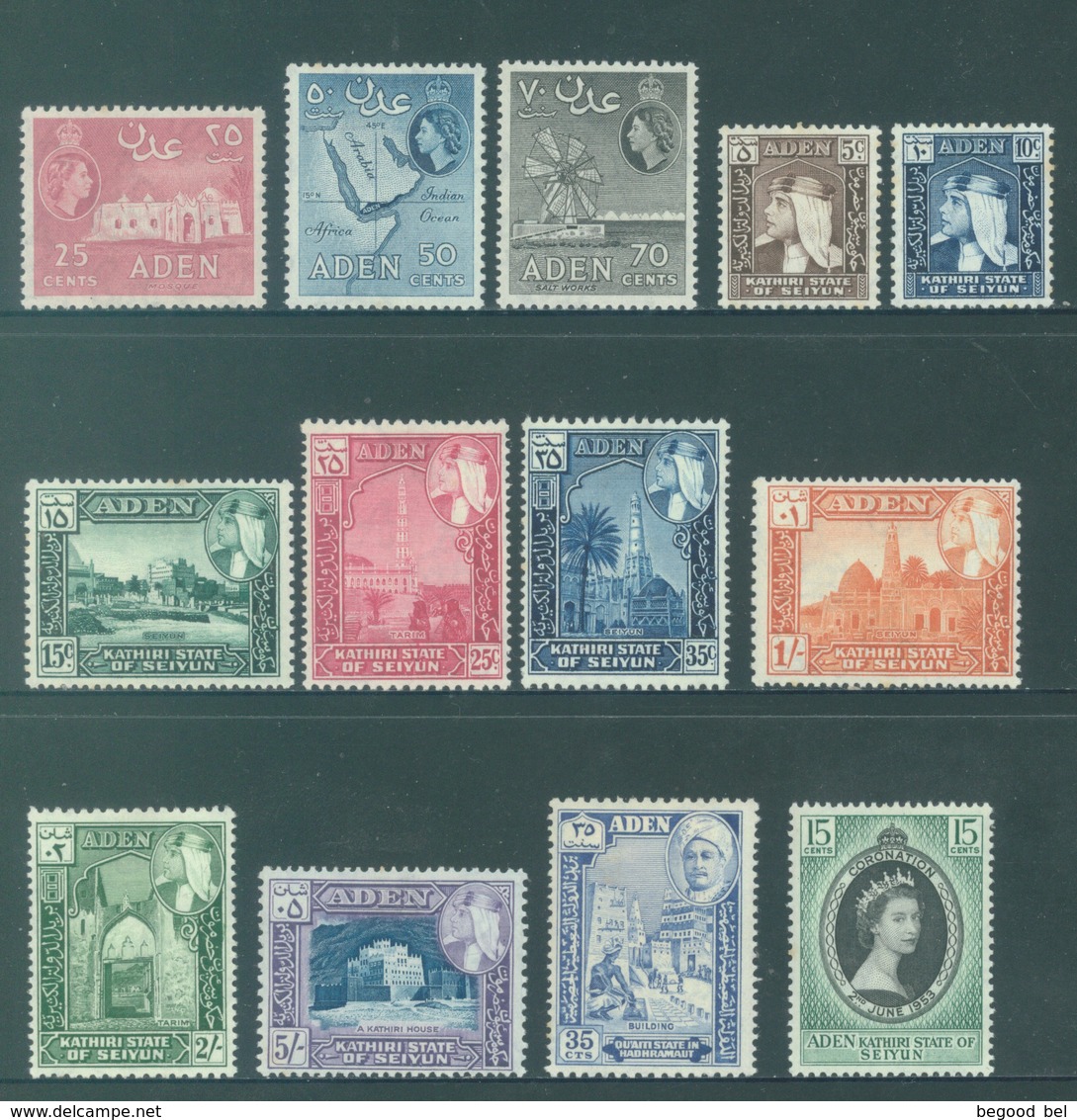 ADEN  - MH/*. - 1953-1958 - END OF COLLECTION - QUOTATION 17 EUR -  Lot 18425 - Aden (1854-1963)