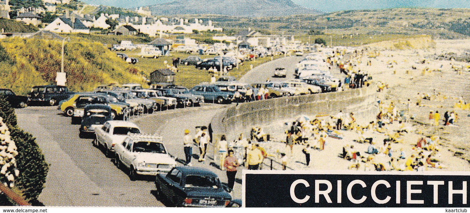 Criccieth: FORD CORTINA MK2, VAUXHALL VIVA HB - Promenade, Beach,Castle, Marine Terrace - Wales - Voitures De Tourisme