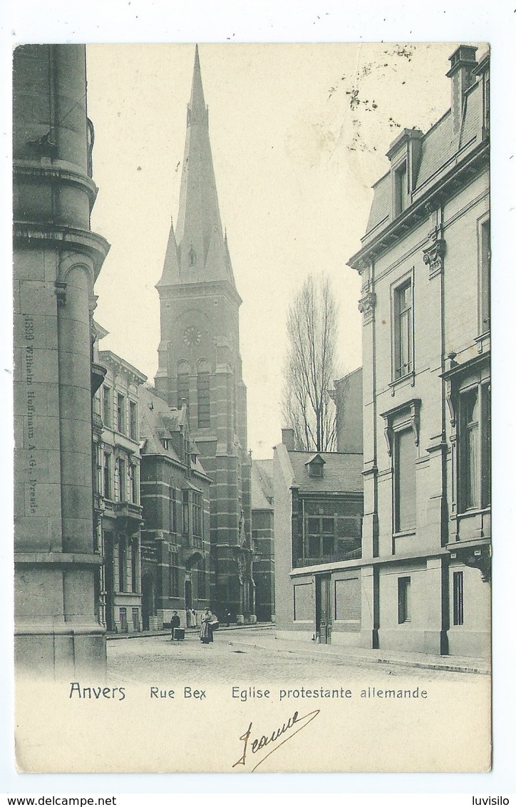 Antwerpen Anvers Rue Bex Eglise Protestante Allemande - Antwerpen