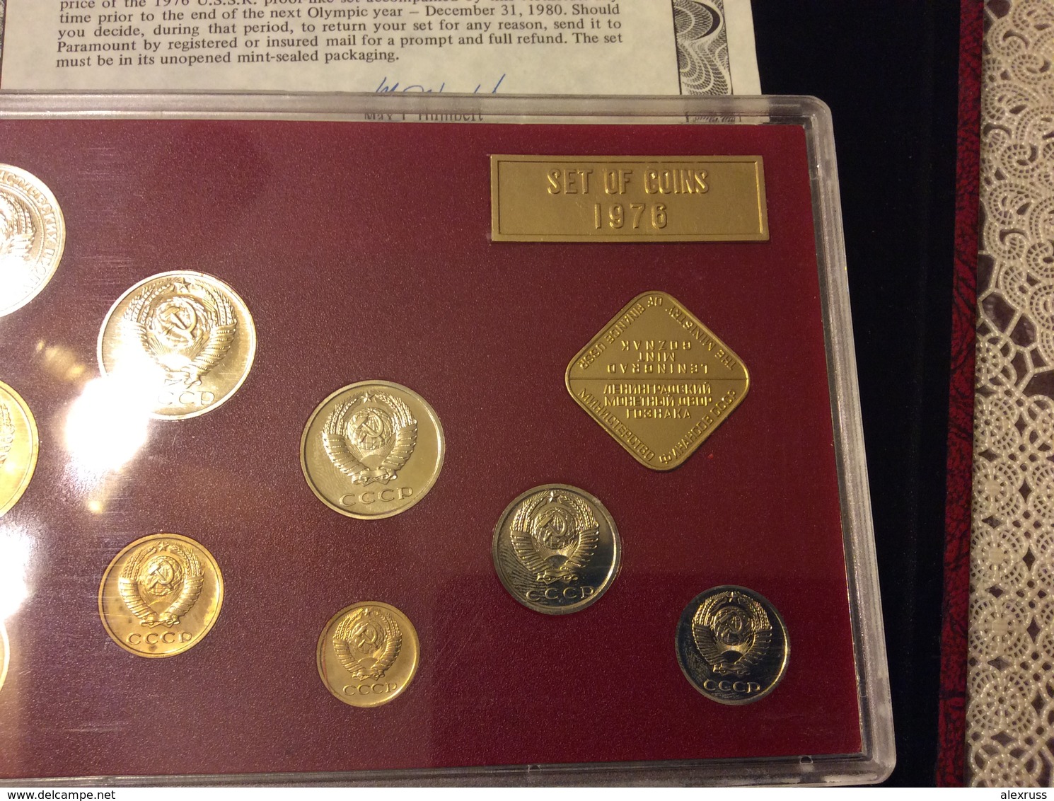 Russia/USSR 1976, Proof-Like Mint Set, VF-XF UNC Leningrad Mint !! See Pics !! - Russia