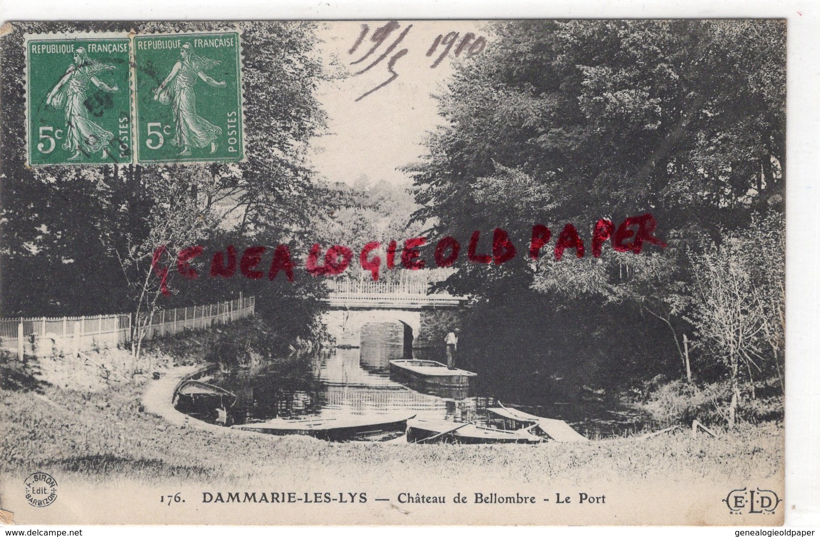 77- DAMMARIE LES LYS- CHATEAU DE BELLOMBRE  LE PORT -1910 - Donnemarie Dontilly