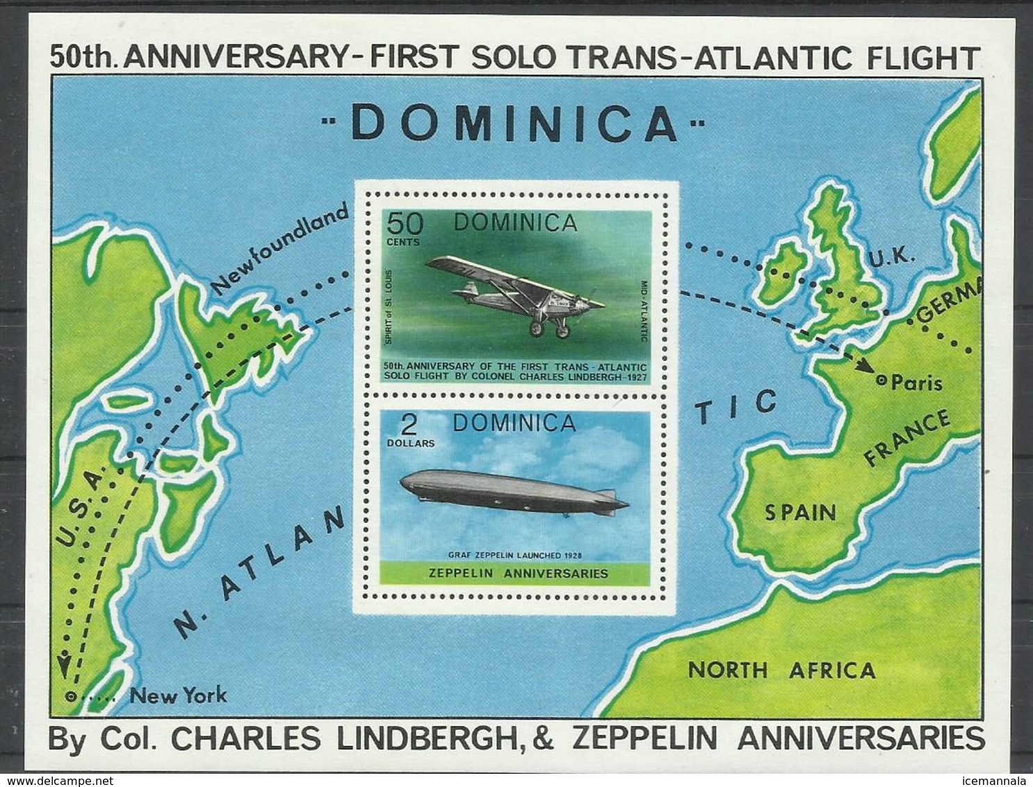 DOMINICA YVERT H/B  48  MNH  ** - Dominica (1978-...)