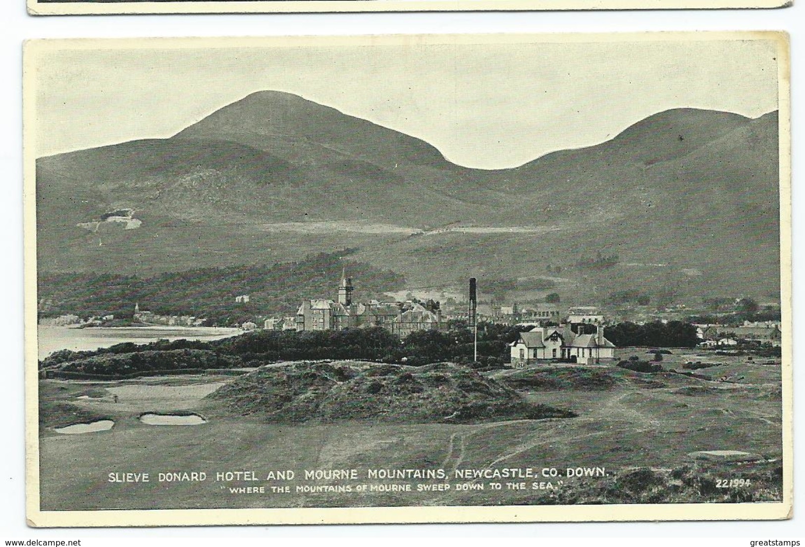 Irealnd Postcard Valentines Unused. Rp  Slieve Donard Hotel  Mourne Mountains Newcastle  County Down - Down