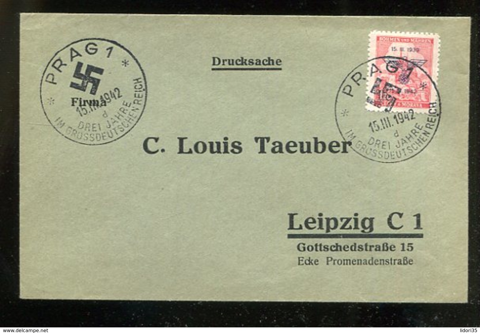 Boehmen Und Maehren / 1942 / Mi. 83 EF Auf Brief SSt. 86d (1/169) - Briefe U. Dokumente