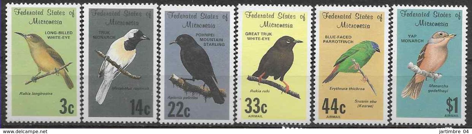 1988 MICRONESIE 50-52+ PA 32-34** Oiseaux - Micronésie
