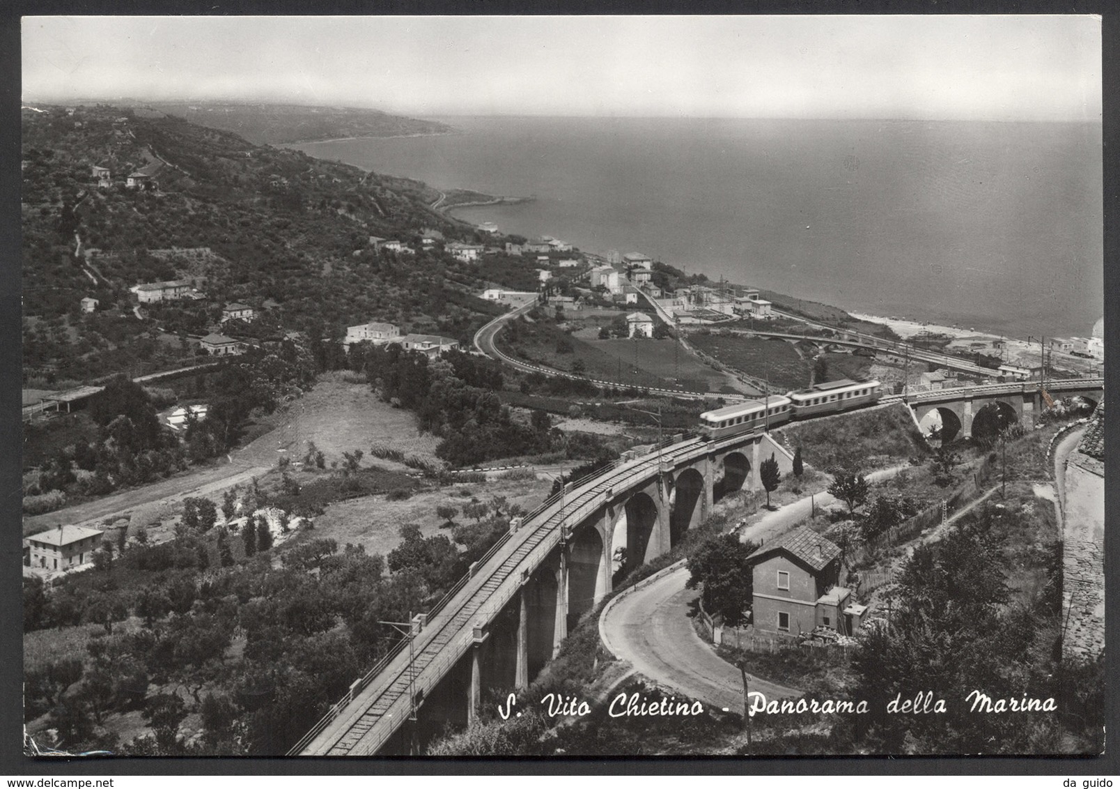 SAN VITO CHIETINO, Panorama Con Treno Sul Viadotto - Viaggiata - Altri & Non Classificati