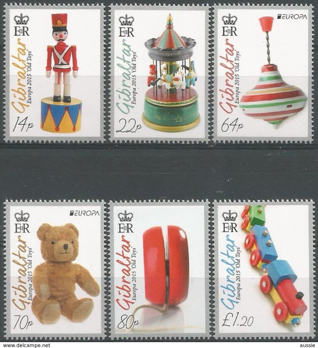 Gibraltar 2015 Micheln° 1686-1691 Yvert 1688-1693 *** MNH  CEPT Europa Speelgoed Toys - Gibraltar