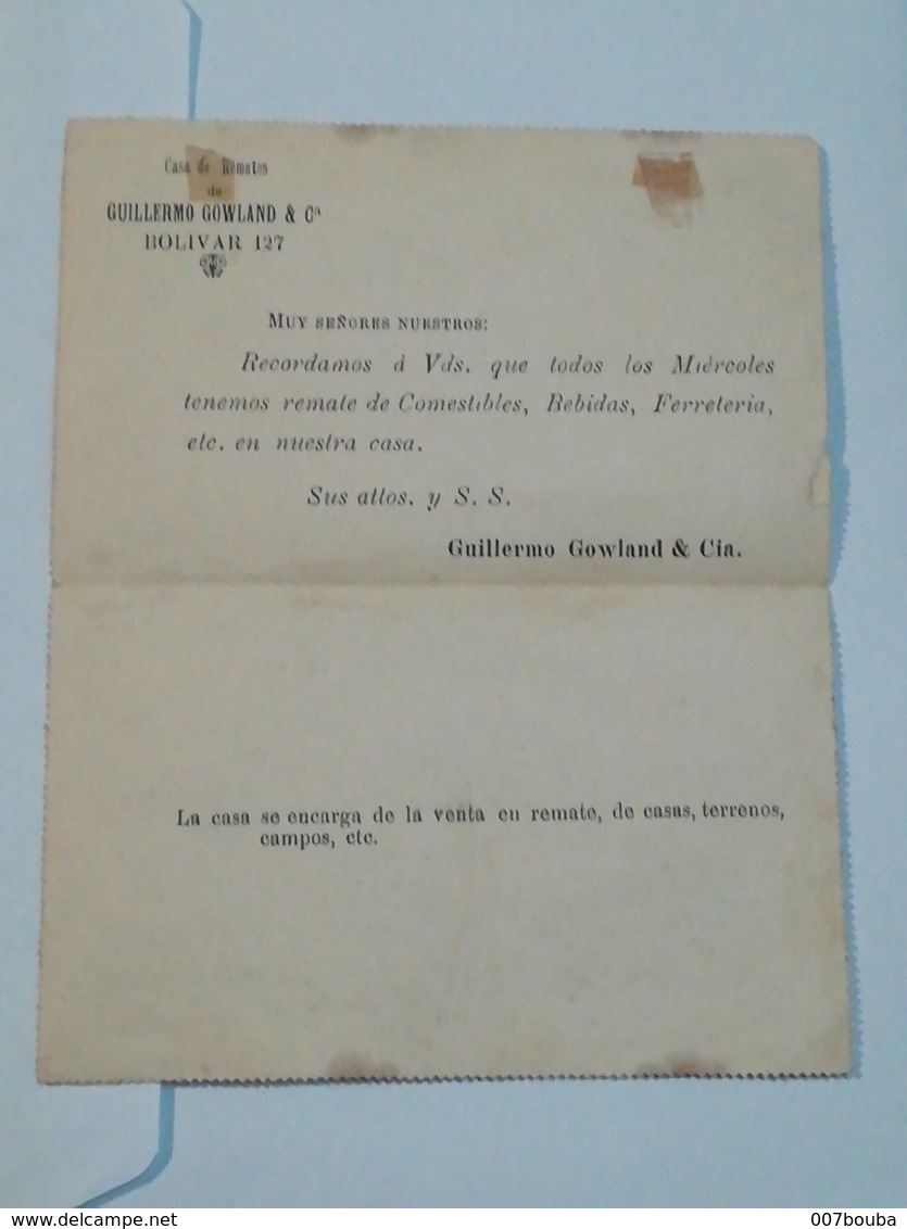 Argentine . Entier Postal Illustré . Tucuman ( Puente DEL  F.C.N.O) - Lettres & Documents