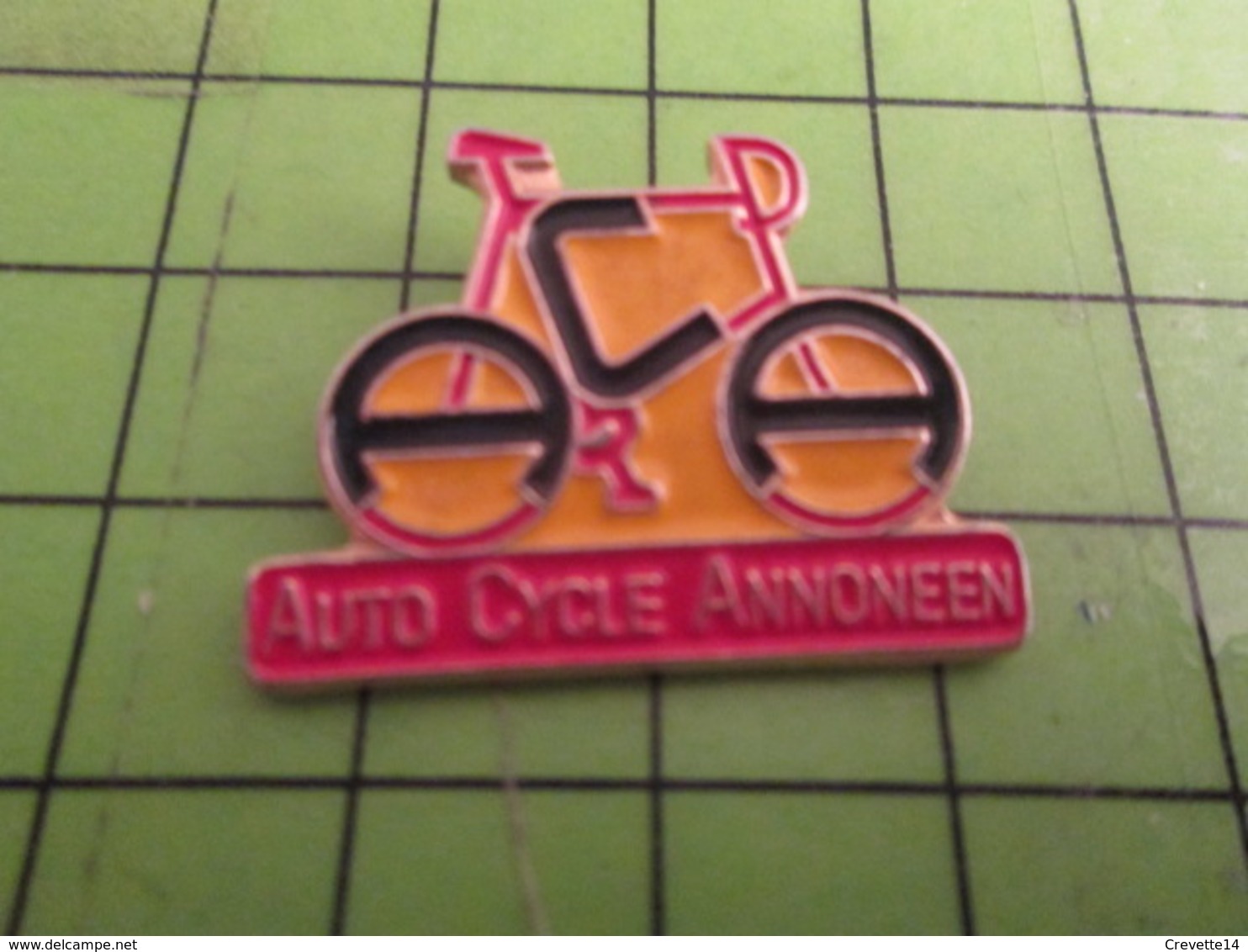 713i Pin's Pins /  Belle Qualité Et Rare / THEME SPORTS : CYCLISME ACA AUTO CYCLE ANNONEEN VELO ROUE - Cycling