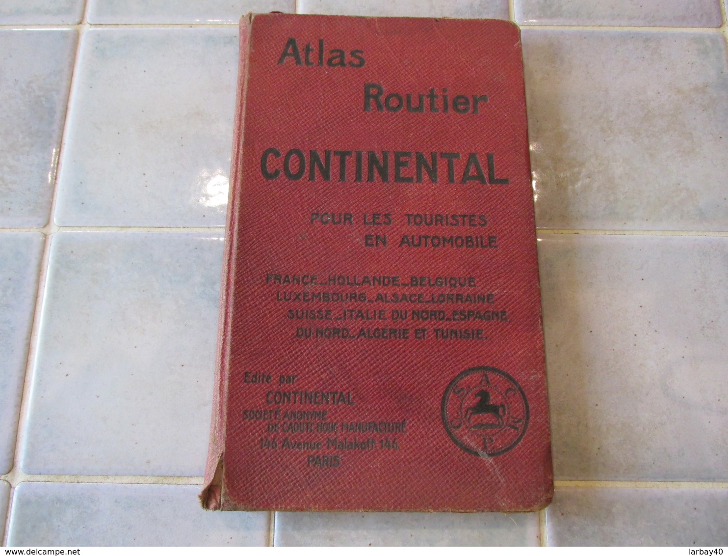 Ancien Atlas Routier Continental Pour Les Touriste En Automobile - Maps/Atlas