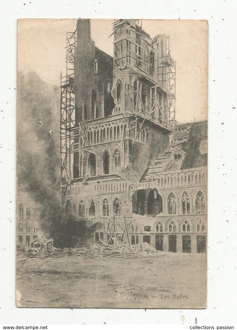 Cp, Belgique , YPRES ,les Halles , Vierge - Ieper