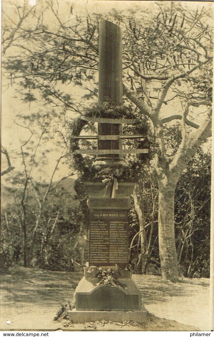 Nouvelles Caledonie New Caledonia Carte Postale Photo Monument Morts Grande Guerre Noumea Neuve BE - Neukaledonien