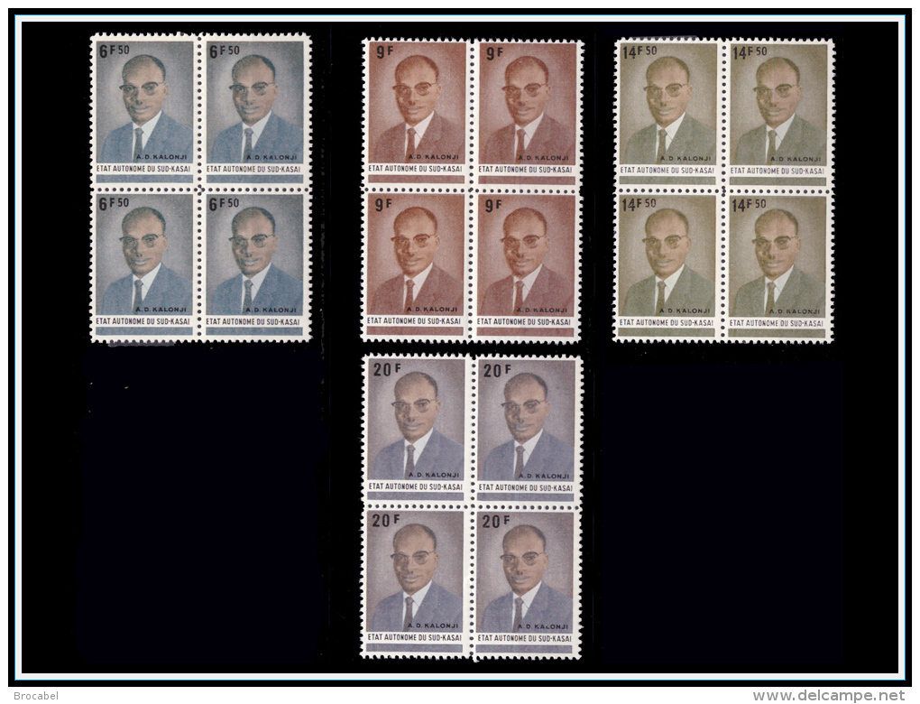 Sud Kasai 25/28** X4  Kalonji   MNH - - Sud-Kasaï