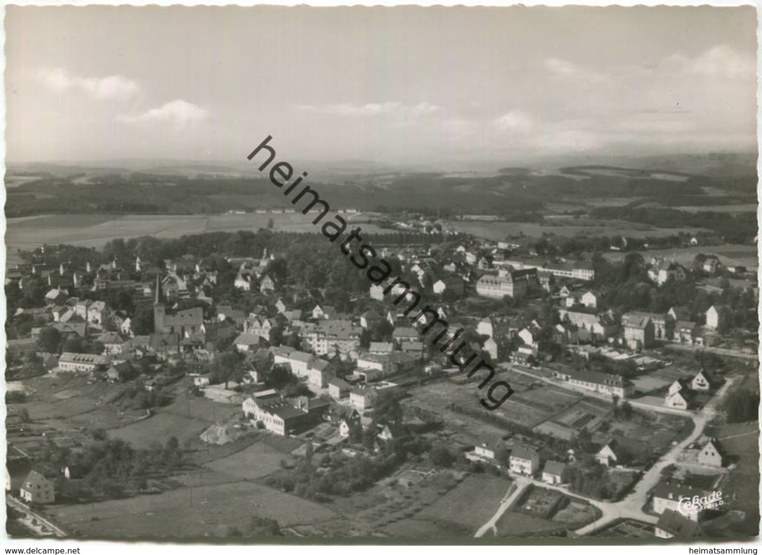 Halver - Luftaufnahme - Foto-AK Grossformat 60er Jahre - Cramers Kunstanstalt Dortmund - Halver