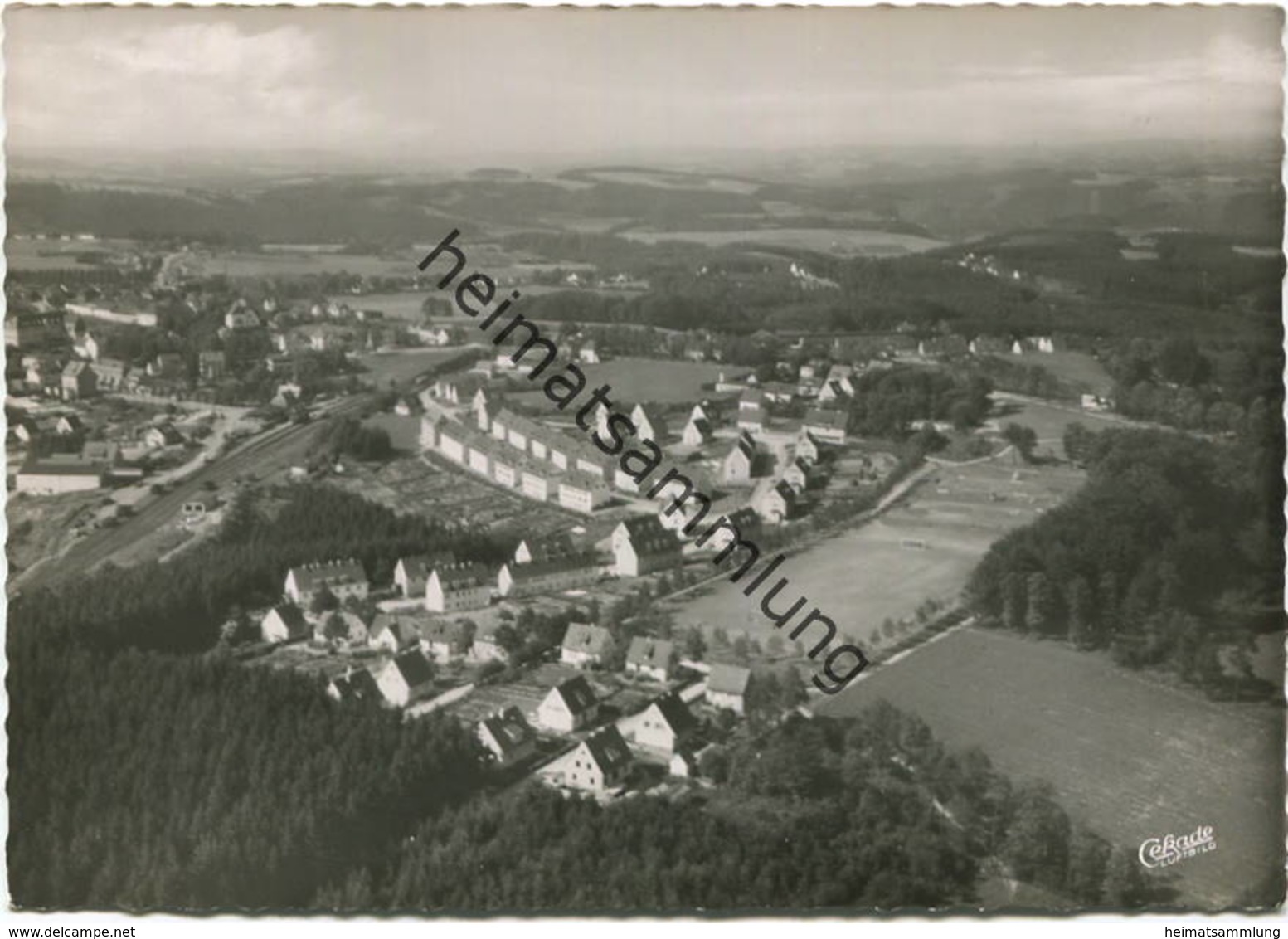 Halver - Luftaufnahme - Foto-AK Grossformat 60er Jahre - Cramers Kunstanstalt Dortmund - Halver