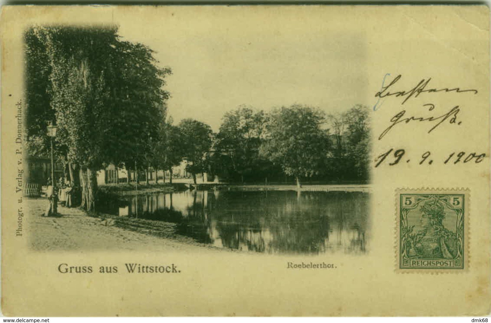 AK GERMANY - GRUSS AUS  WITTSTOCK - ROEBELERTHOR - PHOTO P. DONNERHACK - 1900( BG1643) - Wittstock