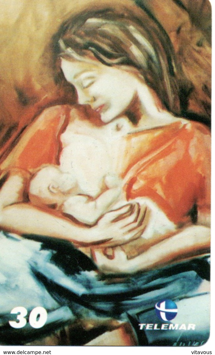 Femme Allaitement Bébé Peinture  Télécarte Phonecard  (G 562) - Brésil