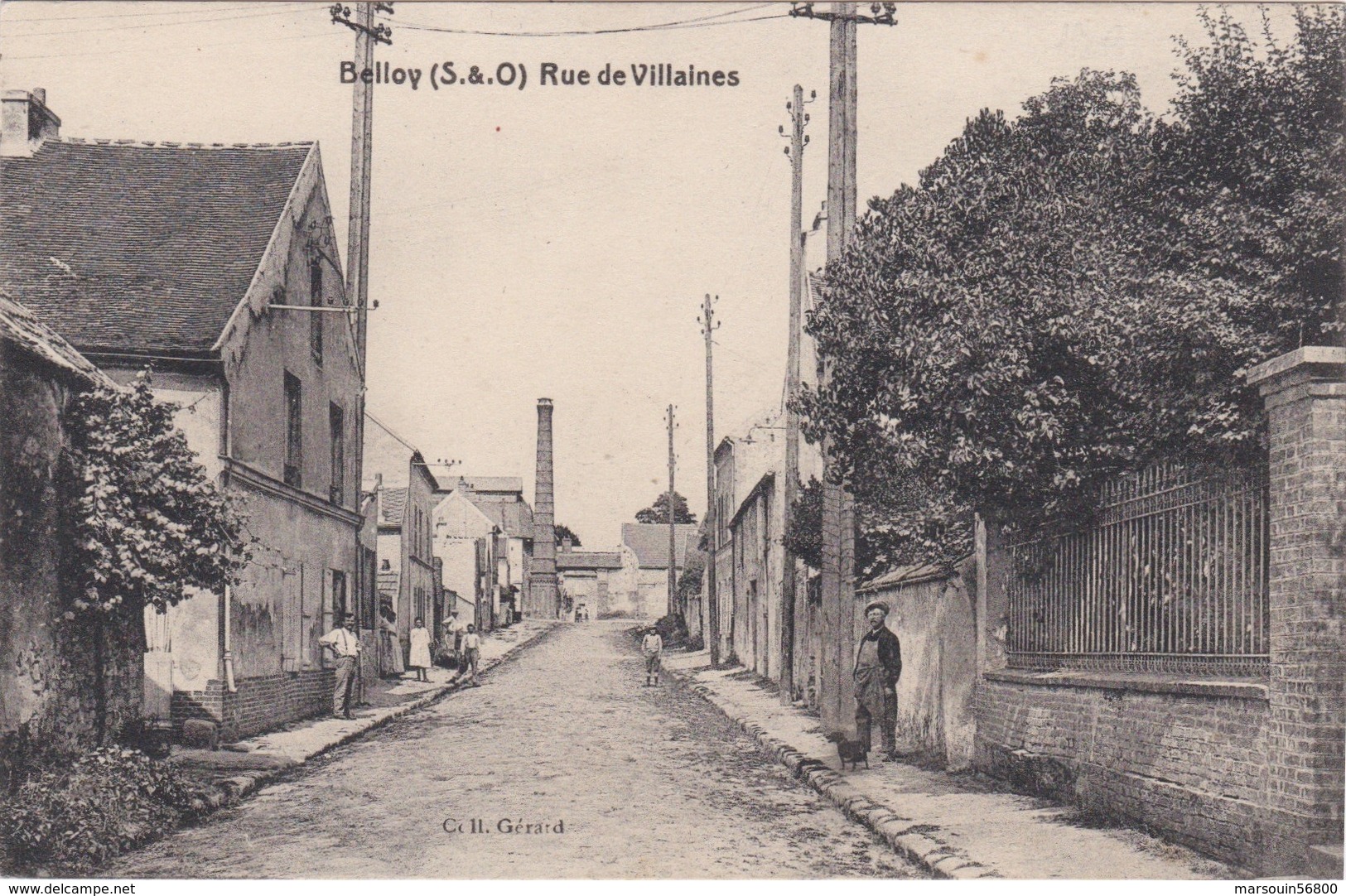 CPA BELLOY Rue De Vilaines - Autres & Non Classés