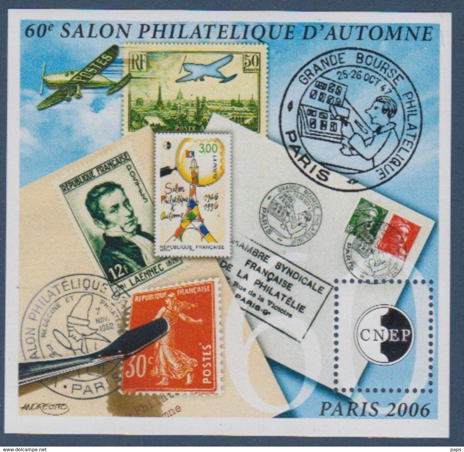 CNEP-2006-N°47** 60 Ième SALON D'AUTOMNE .Salon Philathélique De PARIS - CNEP