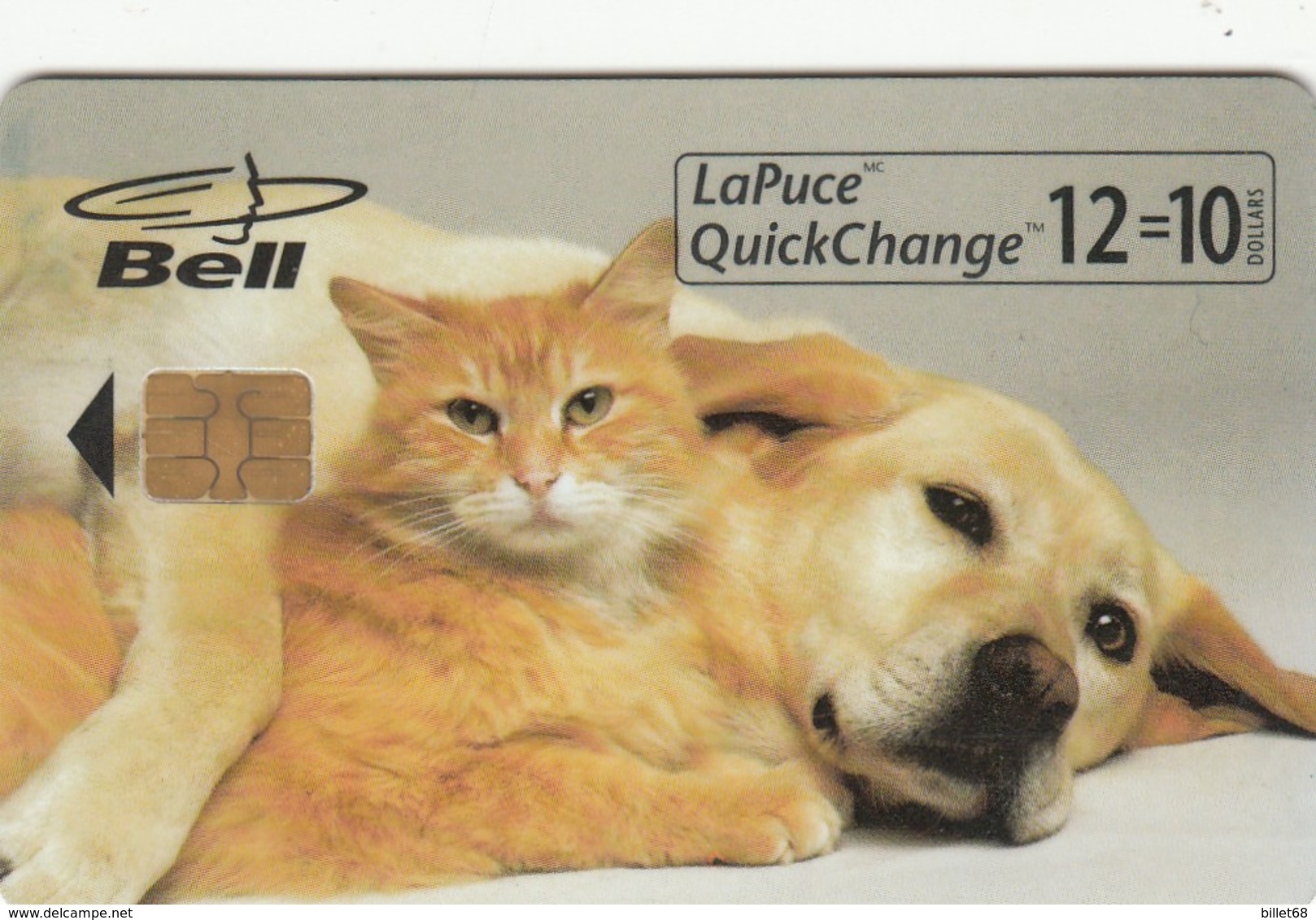 Telecarte  - BELL - CHIEN CHAT - Perros