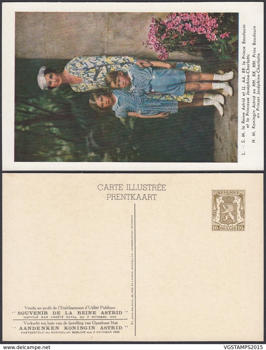 BELGIQUE 1937 EP Famille Royale Neuf Nº1 (DD) DC-0960 - Cartes Postales Illustrées (1971-2014) [BK]