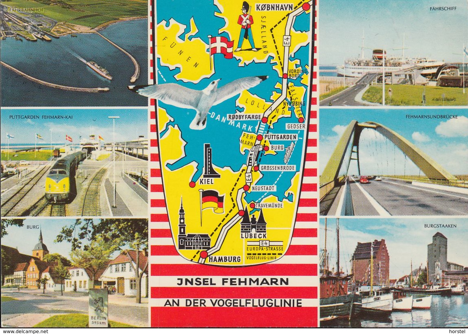 D-23769 Insel Fehmarn - Vogelfluglinie - Alte Ansichten - Map - Railway - Nice Stamp - Fehmarn