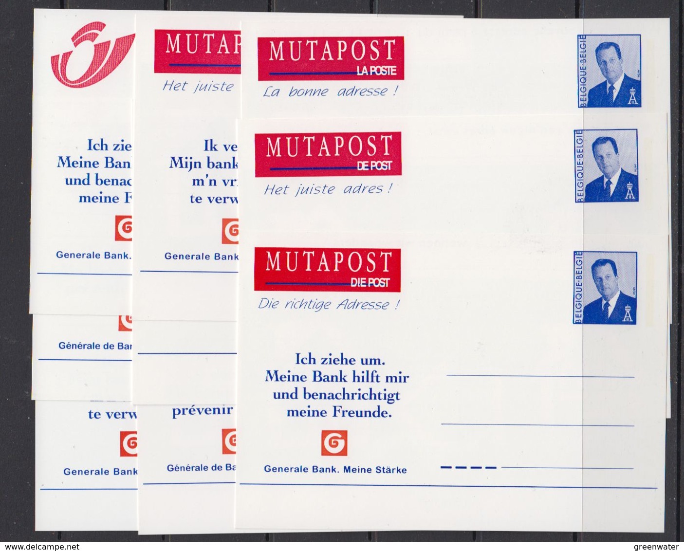 Belgie  Briefkaart  Mutapost  9x Diverse Motieven Ongebruikt (41420) - Avis Changement Adresse