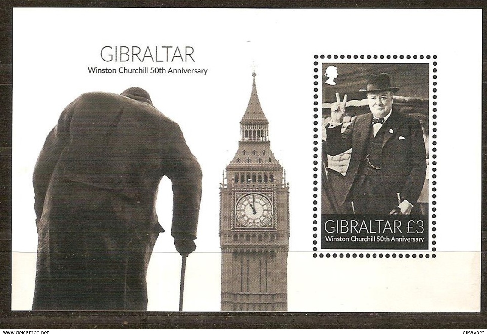 Gibraltar 2015 Micheln°  Bloc 119 *** MNH  50 Th Centenaire Winston Churchill - Gibraltar