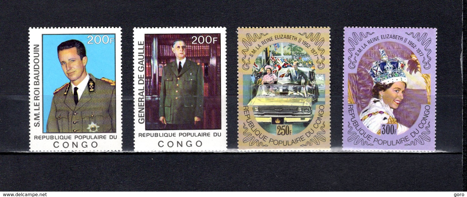 Congo   1977 .  Y&T  Nº   476/479   *   Sin Goma - Nuevas/fijasellos