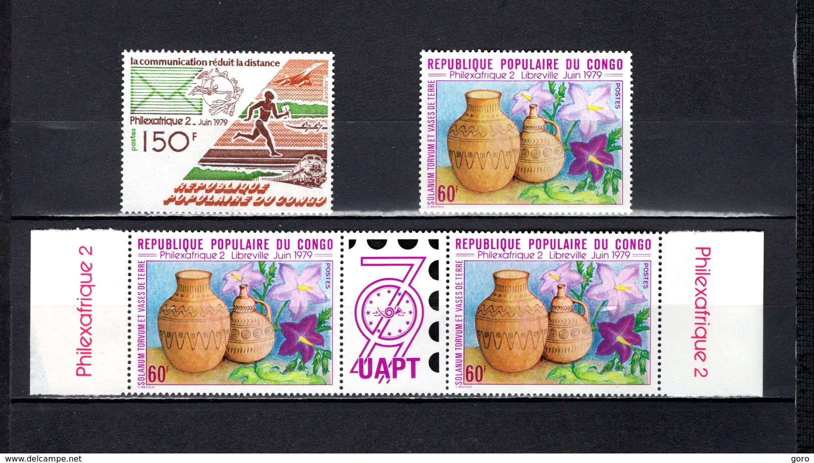 Congo   1979 .  Y&T  Nº   542-543-542A   *   Sin Goma - Mint/hinged