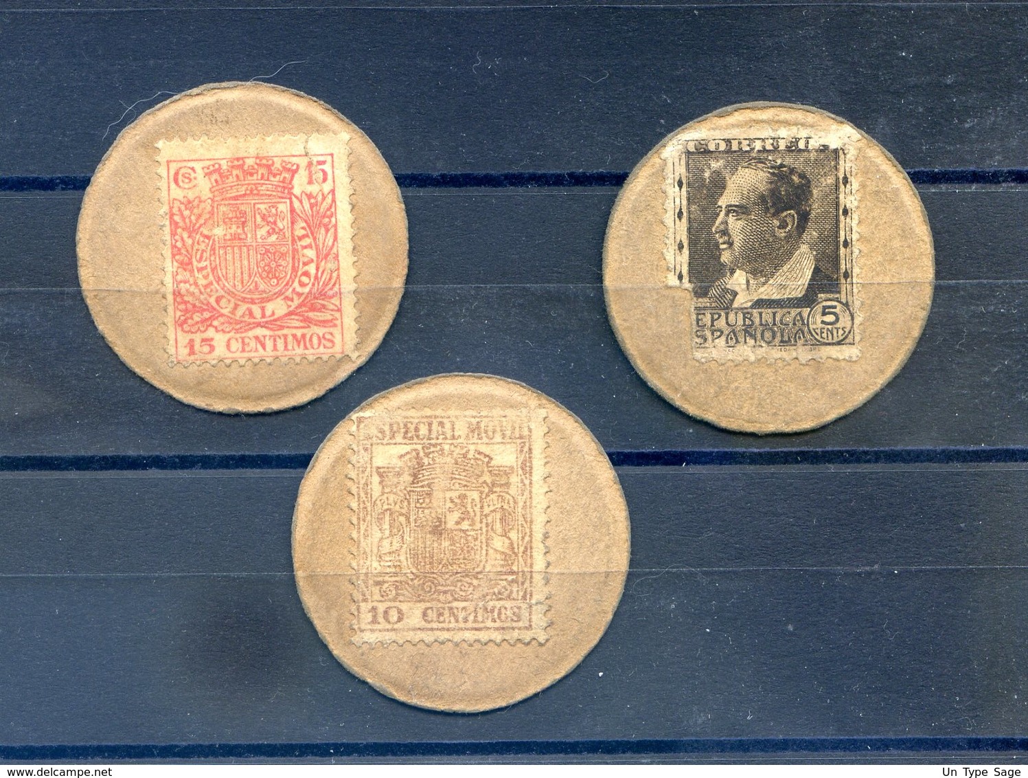 Espagne - Timbre-monnaie, Guerre Civile - Lot De 3 - (W1026) - Noodgeld