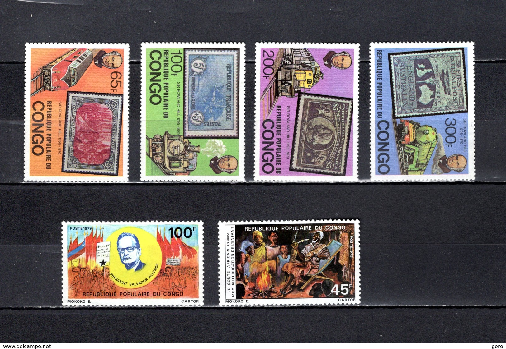 Congo   1979 .  Y&T  Nº   544/547-548-549   *   Sin Goma - Nuevas/fijasellos