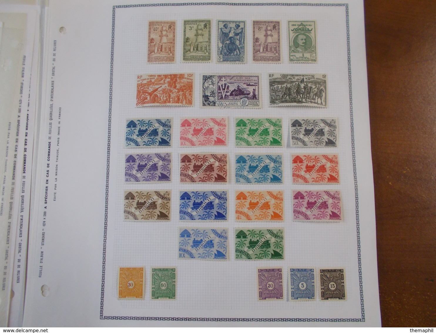 Lot N° 635  MONACO Algerie Senegal  Neufs * Ou Obl.    Sur Page D'albums.  No Paypal - Collections (en Albums)