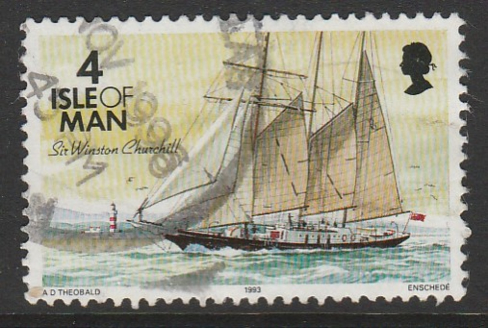 Isle Of Man 1993 Ships 4 P Multicoloured Used SW 522 - Isola Di Man