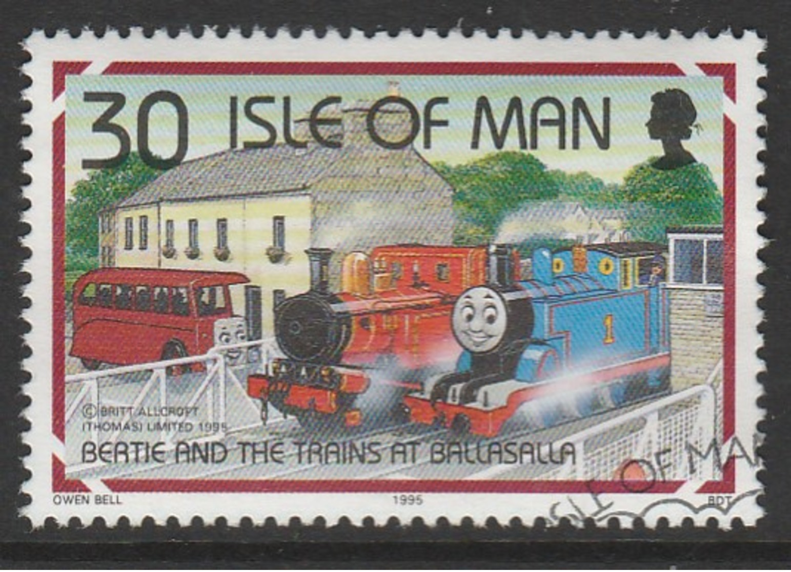 Isle Of Man 1995 Thomas The Tank Engine 30 P Multicoloured SW 636 O Used - Isle Of Man